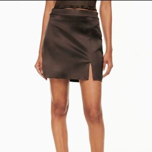 Wilfred Patio Satin Mini Skirt